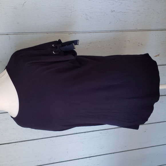 Solid Knit Boat Neck Cold-Shoulder Sleeve Detail Top - Picture 2 of 10